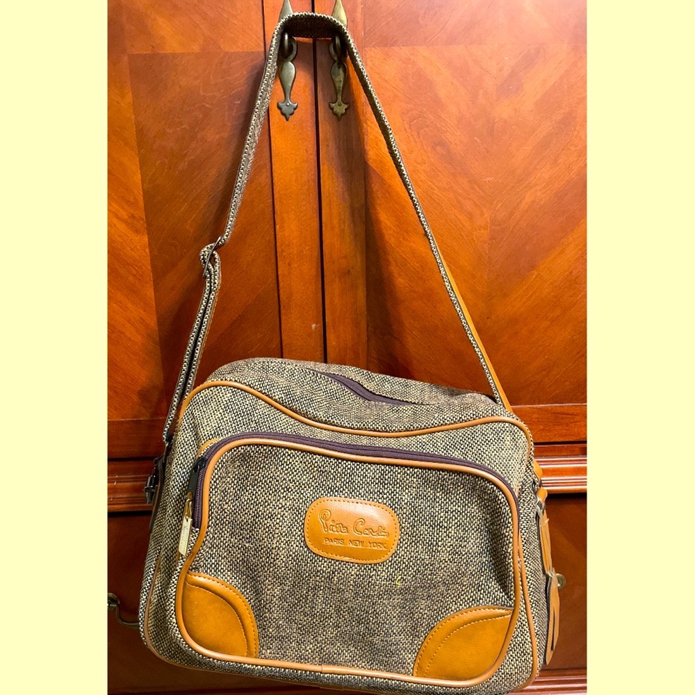 Vintage Pierre Cardin Tweed Carry On